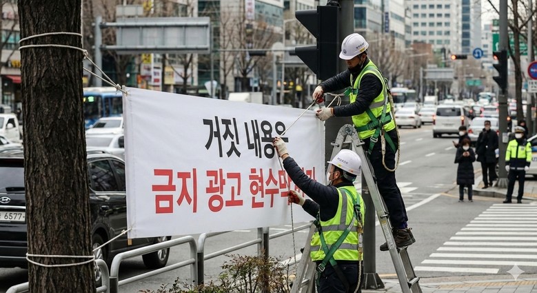 불법·금지 광고물 근절 나선 강서구,...