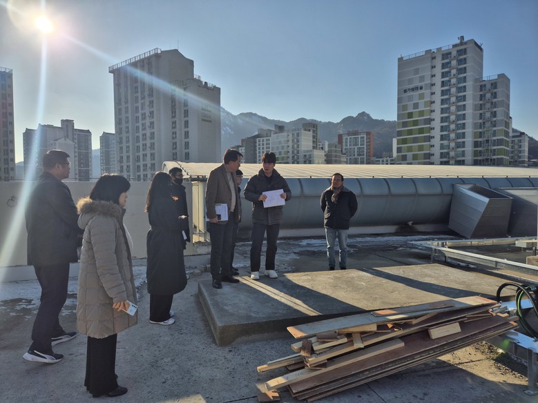 구리남양주교육지원청, 학교급식 조리실 환기설비 개선 공사 현장 점검